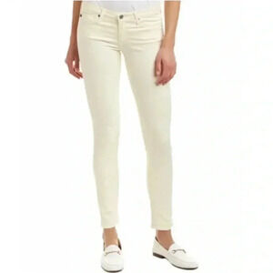 Adriano Goldschmied The Slit Crop Yellow Cigarette Jeans  Size 26